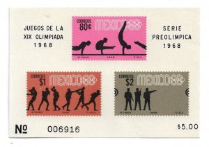 1968 Mexico 995a Summer Olympics MNH S/S