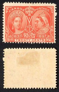 Canada SG133 20c Vermilion 1897 Jubilee Fresh Colour M/M Cat 140 Pounds