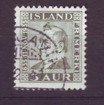 J19143 Jlstamps 1935 iceland used #195