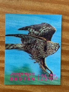 Bhutan 1969 1.25nu Hawk, birds. MNH.  Scott 104B, CV $5.50