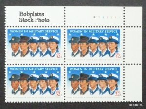 BOBPLATES #3174 Military Plate Block F-VF NH CV=$2.6 ~ See Details for #s/Pos