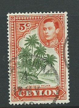 Ceylon SG 387f Fine Used   perf 13 1/2