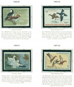 US DUCK STAMP COLLECTION - #RW1-73, Complete to 2006, NH in album Scott $5,779