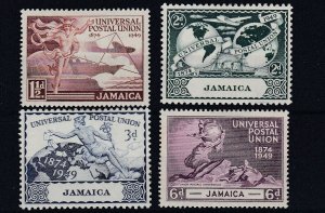 JAMAICA      1949  UPU SET OF 4  MH 