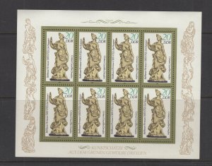 Germany (DDR) #2444a  (1984 20pf Figurines issue) MNH mini-sheet of 8 CV $2.10