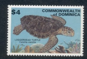 Dominica 1993 Marine Life, Turtles $4 MUH