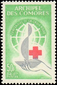 Comoro Islands #55, Complete Set, 1963, Red Cross, Never Hinged