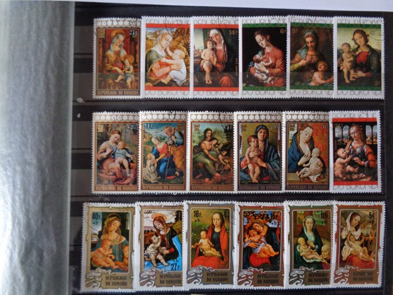 BURUNDI stamps NOEL 1968-1976 Art Christmas #1