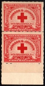 1898 US Revenue Scott #- RS286 5/8 Cent Johnson & Johnson Private Proprietary
