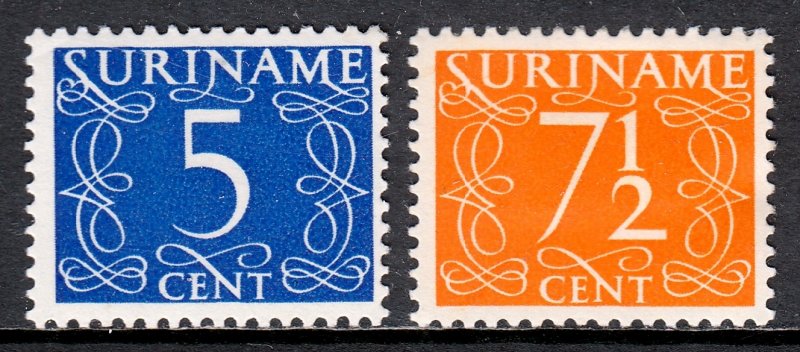 Suriname - Scott #241-242 - MH - Hinge crease #242 - SCV $6.00