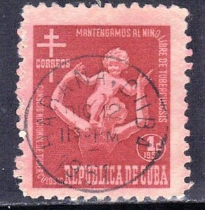 CUBA SC# RA13  **USED** 1951  1c     SEE SCAN