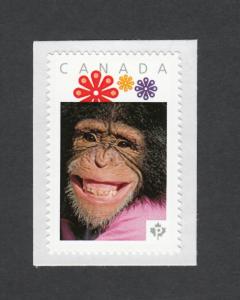 MONKEY = CHIMPANZEE = Picture Postage stamp MNH Canada 2014  [p5w4/4]