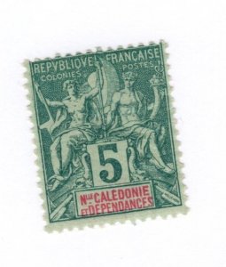 New Caledonia #43 MH - Stamp CAT VALUE $4.00