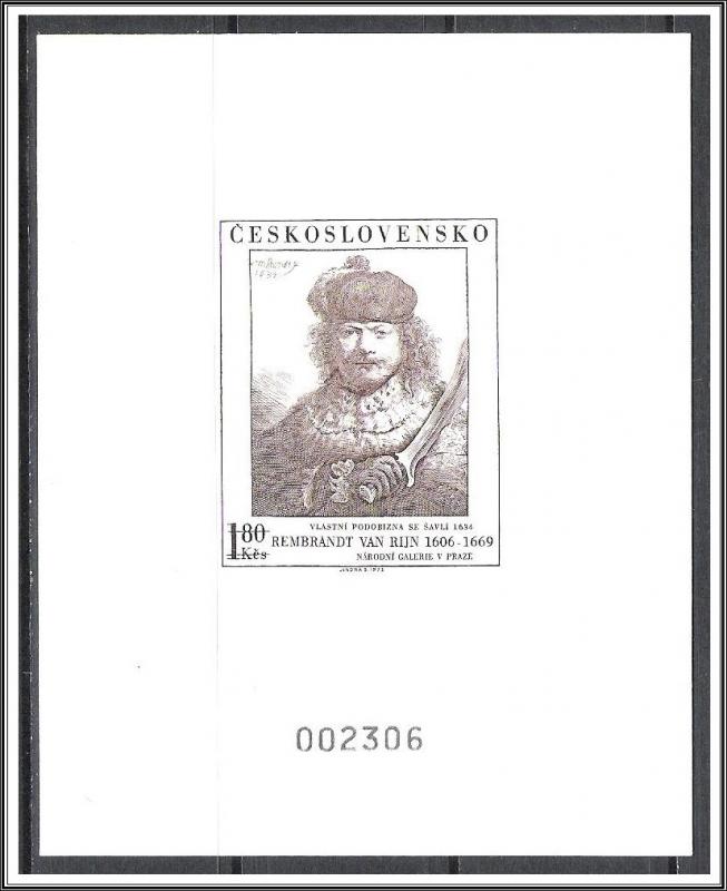 Czechoslovakia #1910 Deluxe Numbered Proof