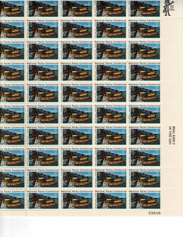 National Parks 6c US Postage Sheet #1452 VF MNH