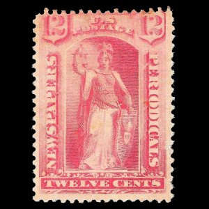 WCstamps: U.S. Scott #PR95 / 12c Pink Newspaper VG Mint OGh PSE Cert  CV $2,400