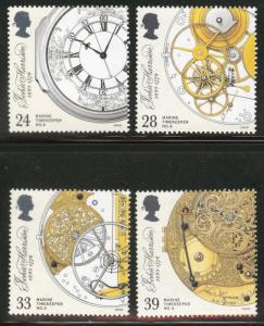 Great Britain Scott 1489-92 MNH**1993 timekeeper set