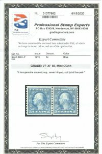 MOstamps - US #496 Mint OG NH LP Grade 85 with PSE cert - Lot # MO-2424 SMQ $90