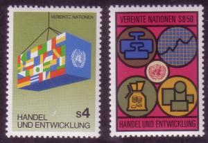 UN Vienna Sc# 35 / 36 World Trade Program MNH