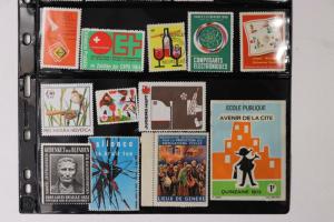 Switzerland red Cross seal charity stamp help poor disabled sick Children lot DL