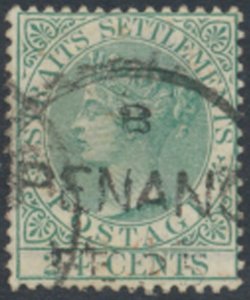 Straits Settlements   SC# 54  Used  Penang cancel see details & scans