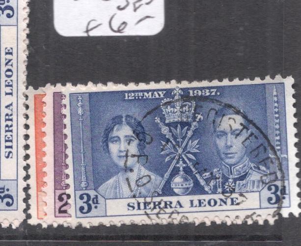 Sierra Leone Coronation SG 185-7 VFU (4dmj)