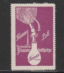 Germany - Feminine Care Products Advertising Stamp - MH OG 