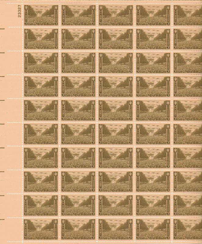 US 934 - 3¢ U.S. Troops Unused