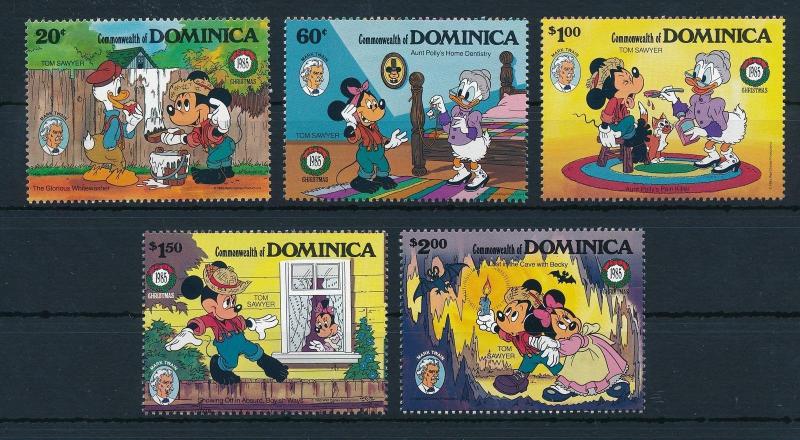 [22202] Dominica 1985 Disney Christmas Tom Sawyer MNH