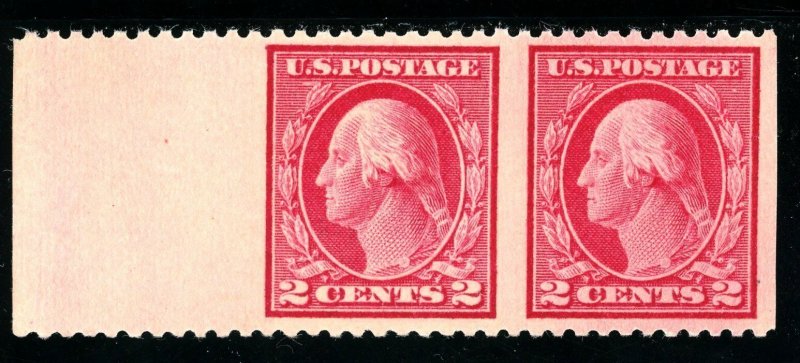 USAstamps Unused VF US 1917 Washington Imperf Between Error Scott 499b OG MNH