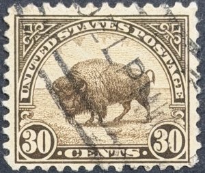 USA SC# 700, 1931, 30c American Buffalo, Rotary Press Printing, Used, F