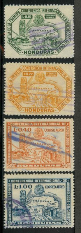 Honduras C164-C167 Used VF (C165-C166 cr, C167 writing)