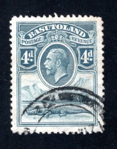 Basutoland 5, VF/XF, Used, CV $9.50  .....0510006