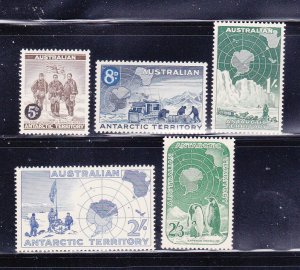 Australia Antarctic Territory L1-L5 Set MNH Various (A)