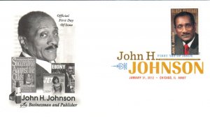 #4624 John H. Johnson Artcraft FDC