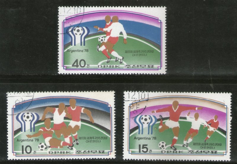 Korea 1978 World Cop Football Argentina Player Sport Sc 1654-56 Cancelled 5246a