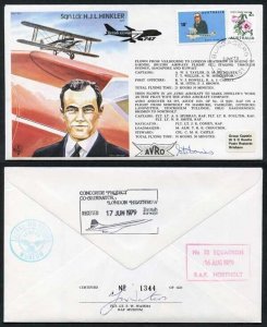 TP3c Sqn Ldr H.J.L. Hinkler AFC. Signed by Stewart D. Davies