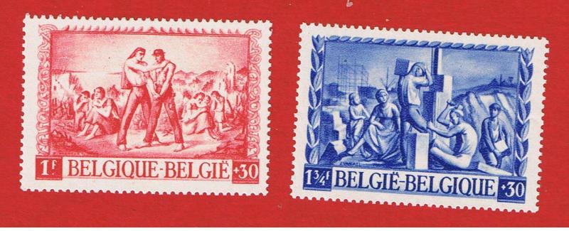 Belgium #B395-396  MNH OG Semi-Postal  Free S/H