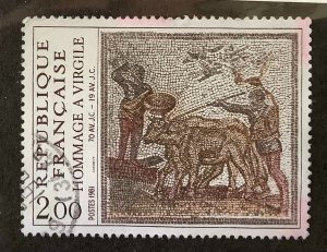 France 1981 Scott 1781 used - 2.00fr,  Tribute to Virgil, Mosaic