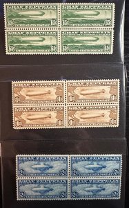US Scott C13, C14, C15 - Zeppelin Blocks