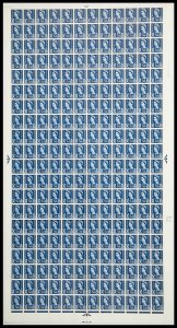 XS15 5d Scotland Regional Sheet 2x9.5mm Violet 2 no dot Full sheet U/M