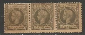 Cuba 169 MNG STRIP OF 3 E307