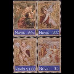 NEVIS 1997 - Scott# 1042-5 Paintings 50c-$5 NH