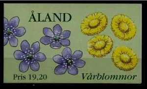 Aland 133 MNH booklet Flowers SCV9.50