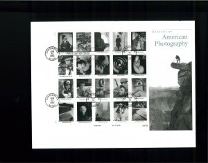 2002 San Diego California American Photography Miniature Sheet First Day Cover