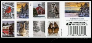 USA 5541b,5532-5541 Mint (NH) Winter Scenes Booklet of 20 Forever Stamps