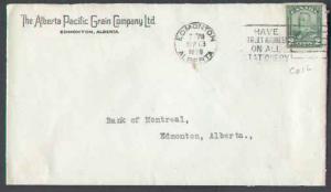 Canada #5706-Canada cover 2c KGV scroll coil-Edmonton,Alberta-Sep 13 1929