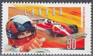 #1648 Canada MNH 90¢ Gilles Villeneuve with Ferrari T-3 1997