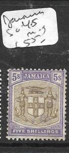 JAMAICA   (P1305B) ARMS 5/-  SG 45  MOG