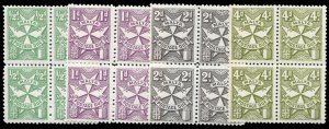 Malta #J22-28a Cat$263+, 1967-70 Postage Dues, 1/2p-4p, perf. 12, set of four...